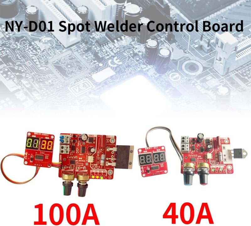 woobles NY-D01 Spot Welder Control Board, Spot Welder Time Control Module with Digital Display, Spot Welding Time and Current Controller Panel Module Kit (40A) - Image 3